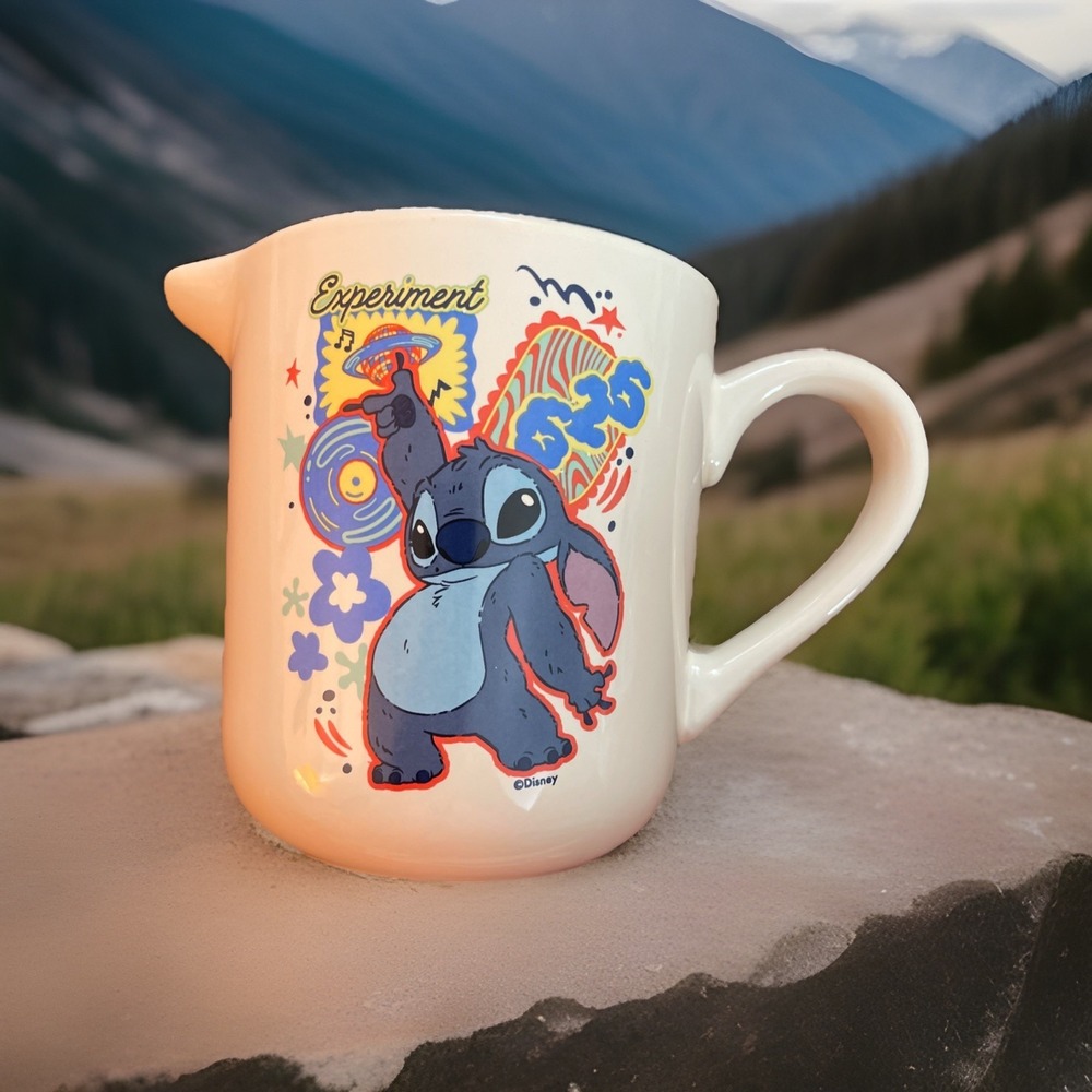 Disney Lilo And Snitch Experiment 626 Gloss Glazed Ceramic Pitcher Breakfast